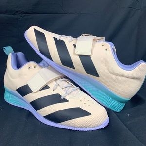 adidas Adipower II 'Wonder White' Weightlifting Shoes Men's Size 10.5 (GZ0176)